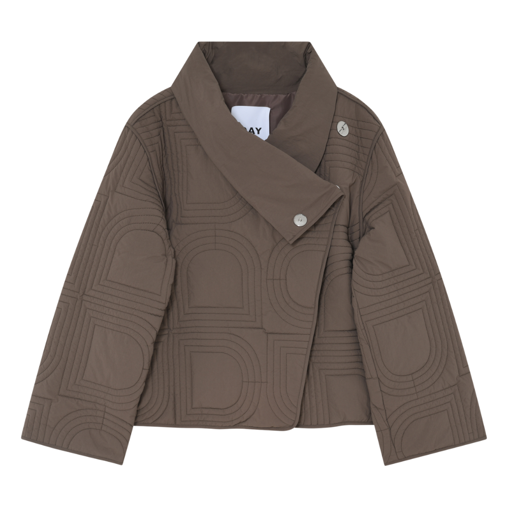 Mel Rhombus Quilt jakke - 181112 Walnut